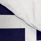 Greek Key Square White On Navy Blue Comforter Gallery Image 4