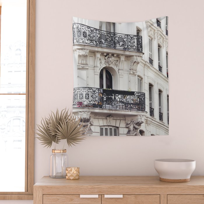 Montmartre Boho - Paris France Travel Photography Wall Tapestry Gallery Image 2