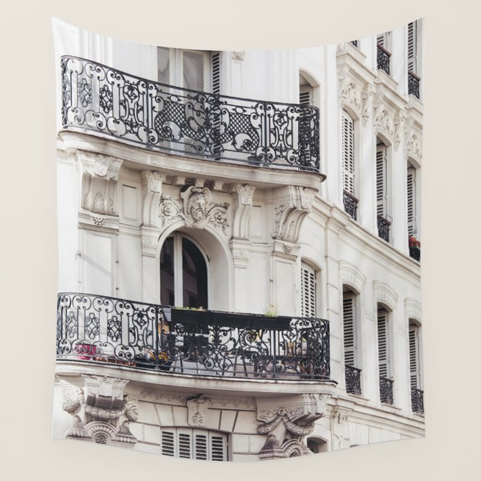 Montmartre Boho - Paris France Travel Photography Wall Tapestry Gallery Image 4