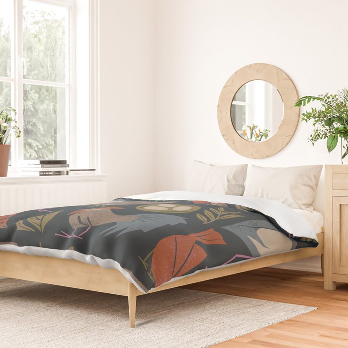 Bird Friends Duvet Cover Gallery Image 2