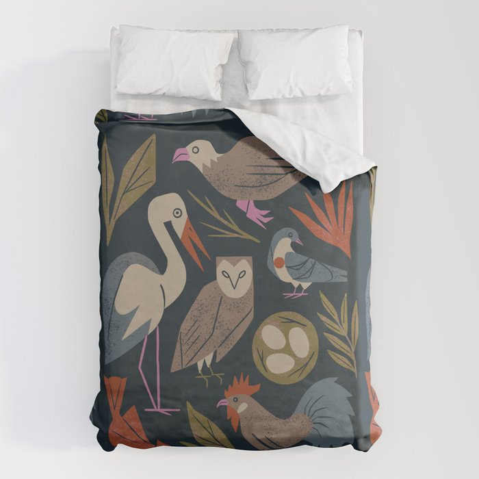 Bird Friends Duvet Cover Gallery Image 1