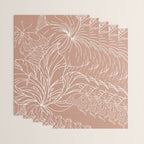 Floral, Butterfly Art, Line Drawing, Terracotta Wrapping Paper Gallery Image 3