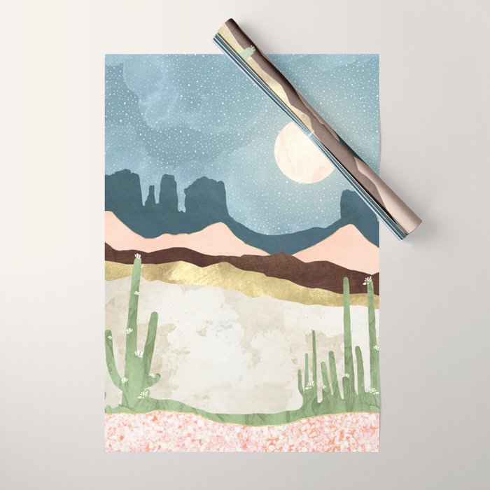 Desert Bloom Wrapping Paper Gallery Image 1