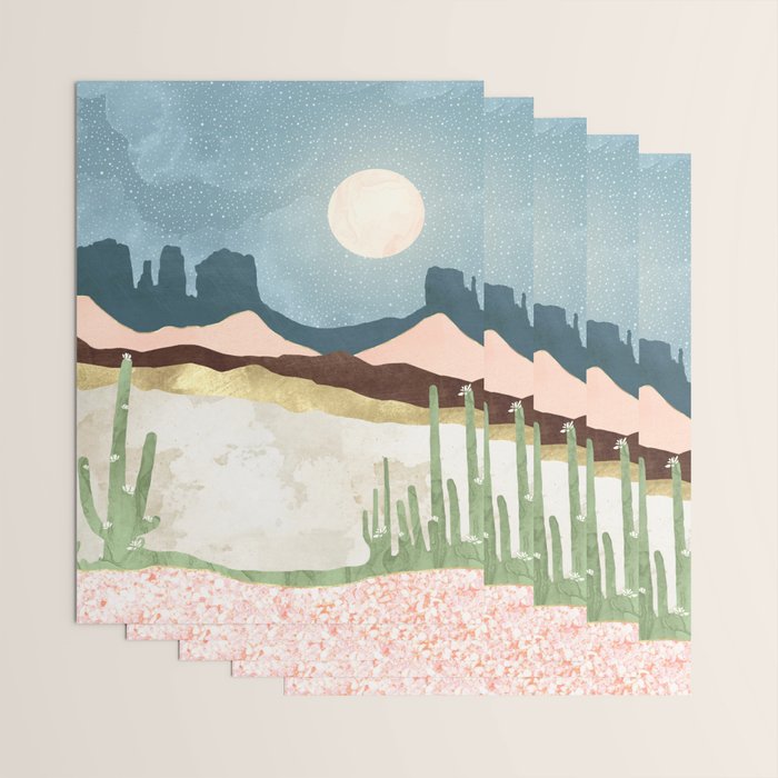 Desert Bloom Wrapping Paper Gallery Image 3