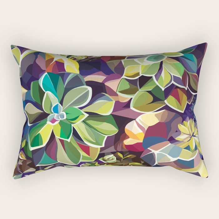 SUCCULENTS Rectangular Pillow Gallery Image 2
