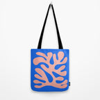 Rose Bud & Azure Blue: Matisse Paper Cutouts 02 Tote Bag Gallery Image 2