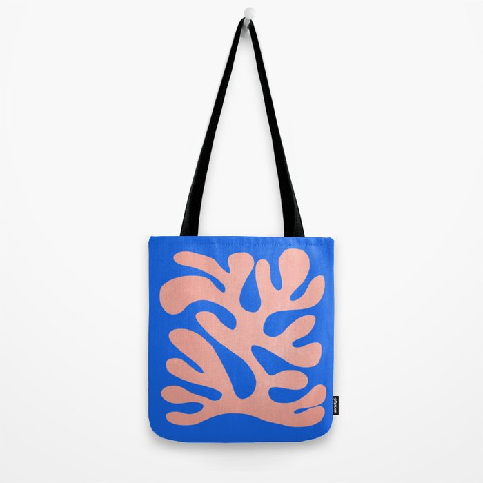 Rose Bud & Azure Blue: Matisse Paper Cutouts 02 Tote Bag Gallery Image 2