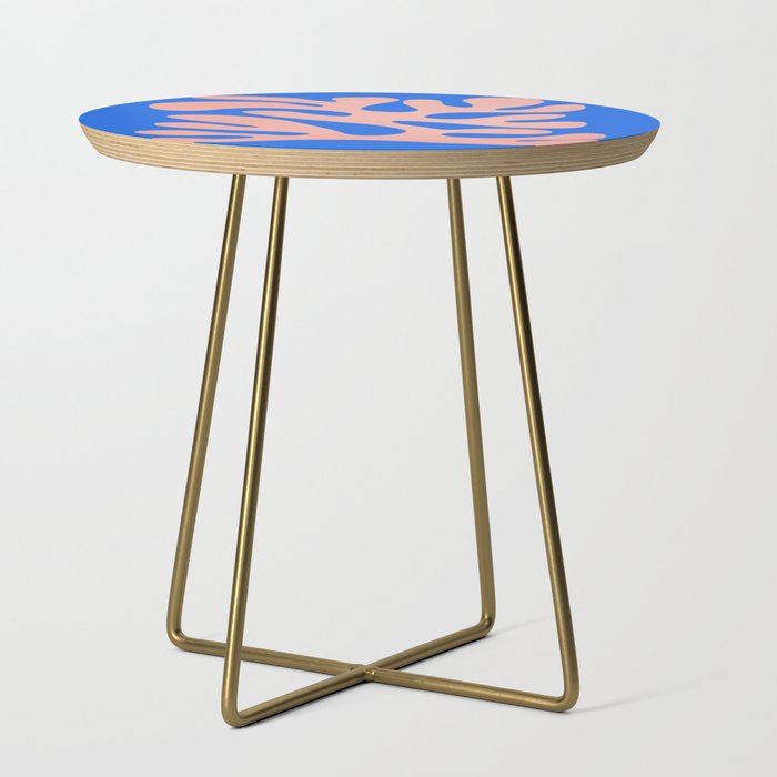 Rose Bud & Azure Blue: Matisse Paper Cutouts 02 Side Table Gallery Image 1