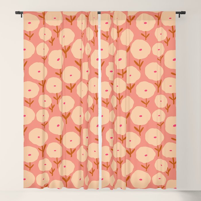 Simple Bold Floral - Fall Colors Window Curtain Gallery Image 5