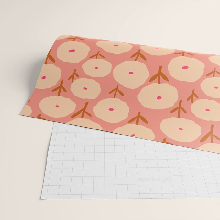 Simple Bold Floral - Fall Colors Wrapping Paper Gallery Image 2