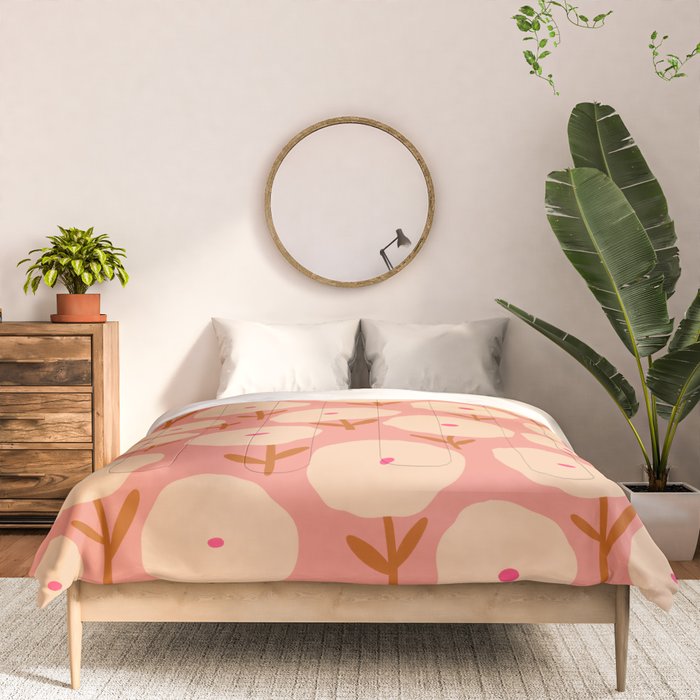 Simple Bold Floral - Fall Colors Comforter Gallery Image 3
