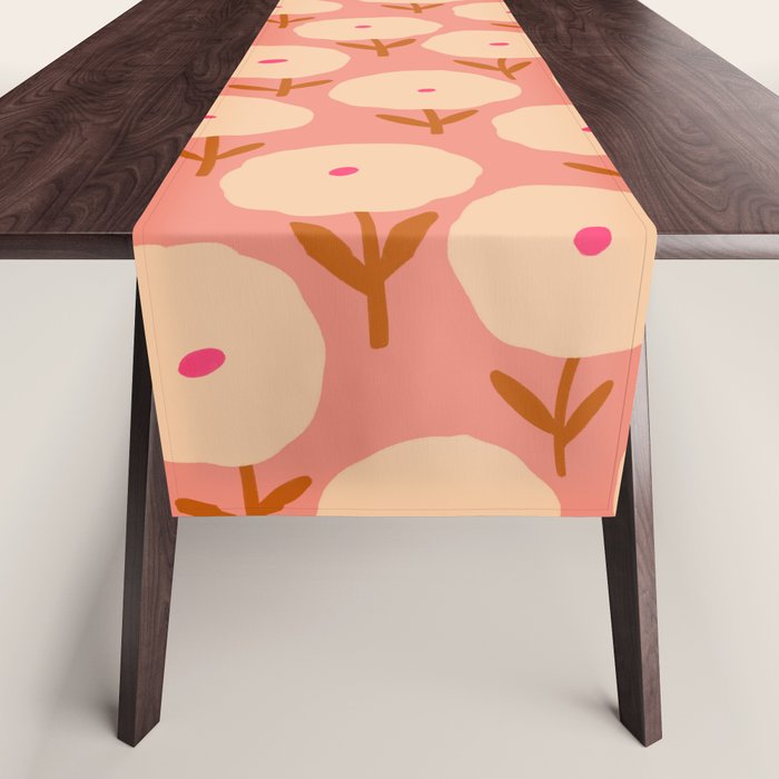 Simple Bold Floral - Fall Colors Table Runner Gallery Image 1