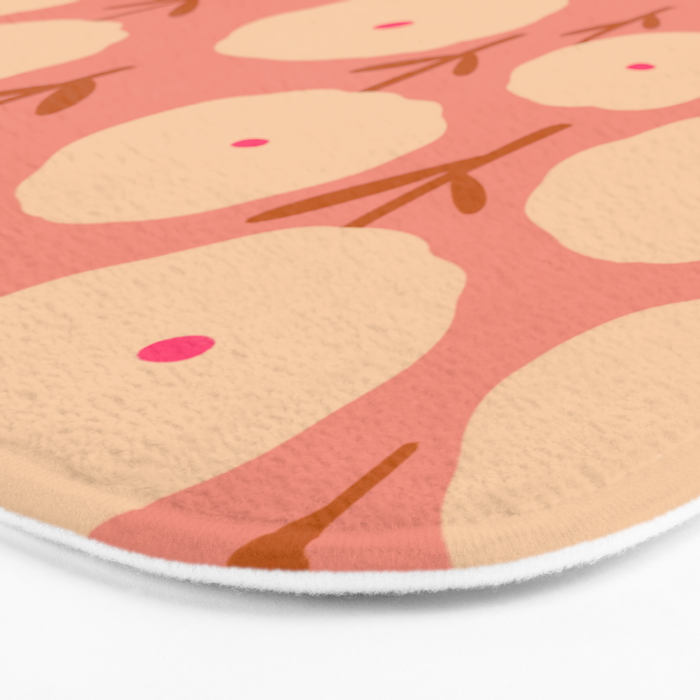 Simple Bold Floral - Fall Colors Bath Mat Gallery Image 3