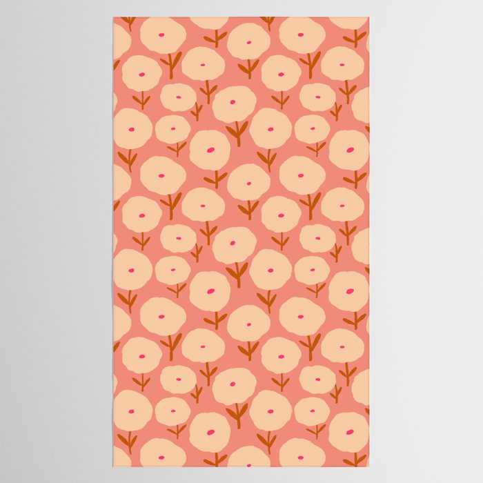 Simple Bold Floral - Fall Colors Tablecloth Gallery Image 2