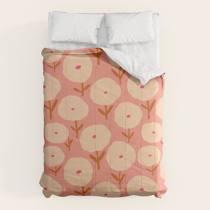 Simple Bold Floral - Fall Colors Comforter Gallery Image 1