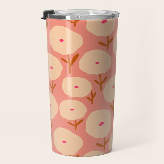 Simple Bold Floral - Fall Colors Travel Mug Gallery Image 3