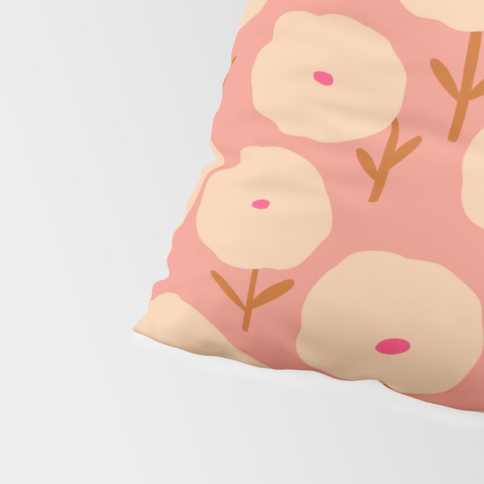Simple Bold Floral - Fall Colors Pillow Sham Gallery Image 4