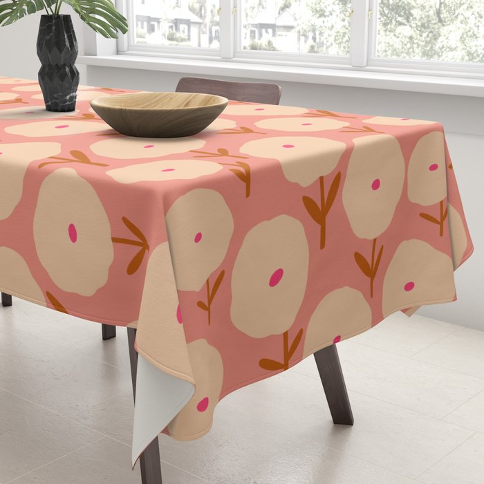 Simple Bold Floral - Fall Colors Tablecloth Gallery Image 3