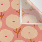 Simple Bold Floral - Fall Colors Wall Tapestry Gallery Image 3