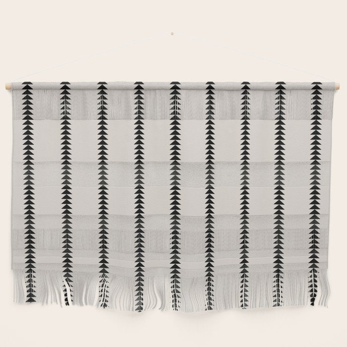 Minimal Triangles - Black & White Wall Hanging Gallery Image 1