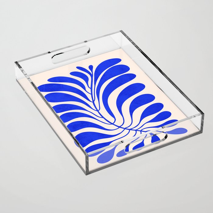 Electrik Blue Ferns: Matisse Edition Acrylic Tray Gallery Image 1