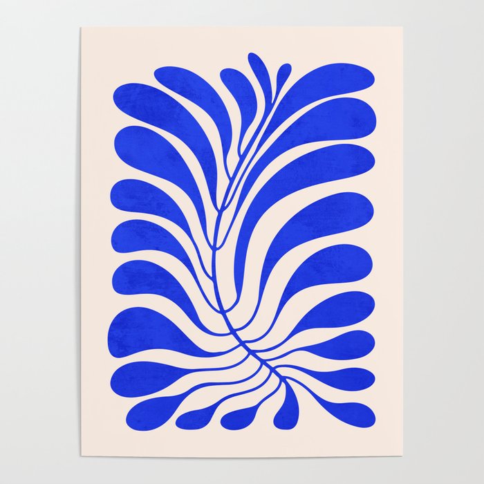 Electrik Blue Ferns: Matisse Edition Poster Gallery Image 4