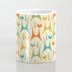 Mid Mod Meow on Lt Tan ©studioxtine Coffee Mug Gallery Image 4