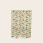 Mid Mod Meow on Lt Tan ©studioxtine Wall Hanging Gallery Image 1