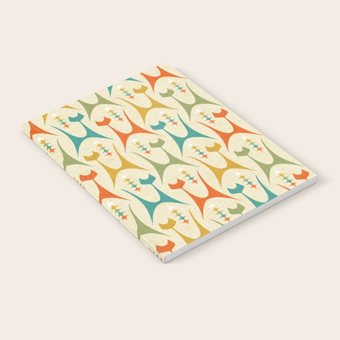 Mid Mod Meow on Lt Tan ©studioxtine Notebook Gallery Image 1