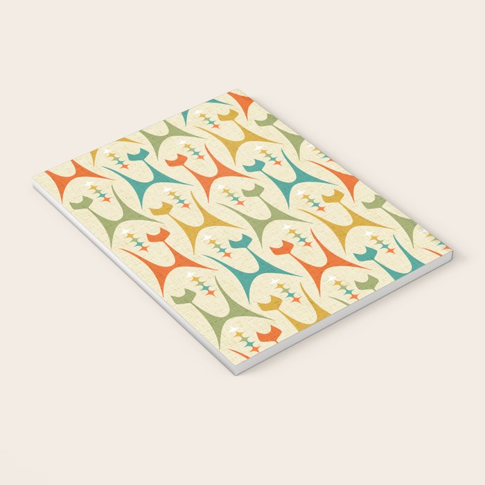 Mid Mod Meow on Lt Tan ©studioxtine Notebook Gallery Image 3
