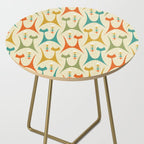 Mid Mod Meow on Lt Tan ©studioxtine Side Table Gallery Image 2