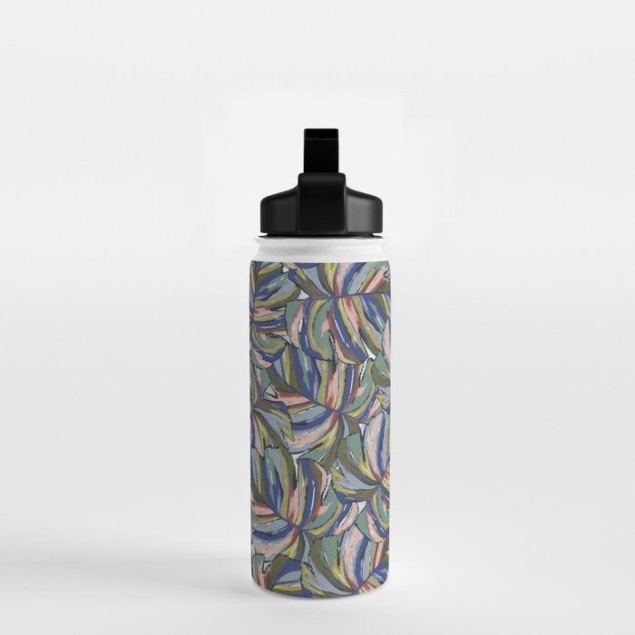 Layered Monstera - Blue Water Bottle Gallery Image 2