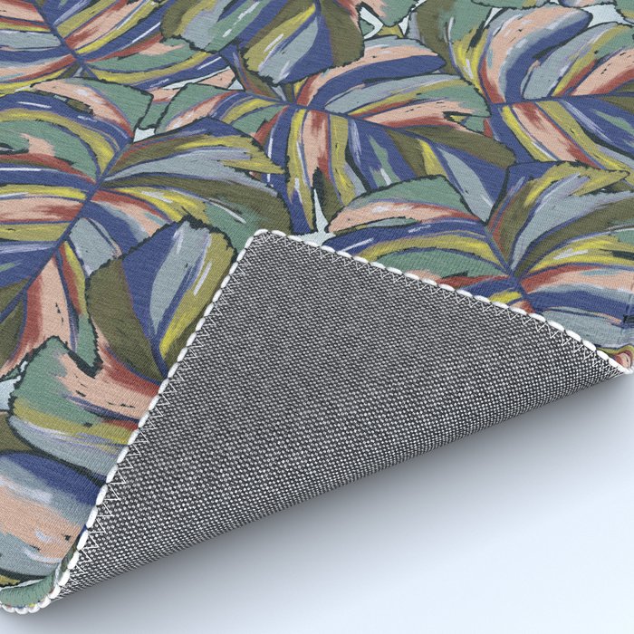 Layered Monstera - Blue Rug Gallery Image 4
