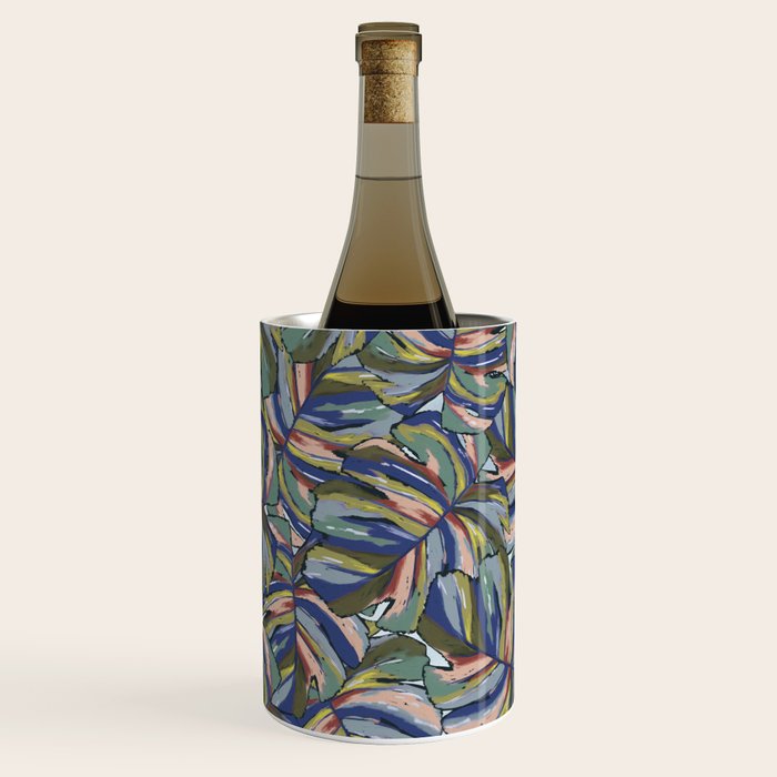 Layered Monstera - Blue Wine Chiller Gallery Image 1