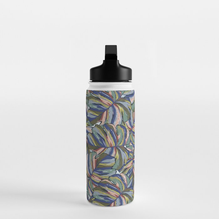 Layered Monstera - Blue Water Bottle Gallery Image 3