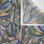 Layered Monstera - Blue Wall Tapestry Gallery Image 3