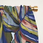 Layered Monstera - Blue Window Curtain Gallery Image 2