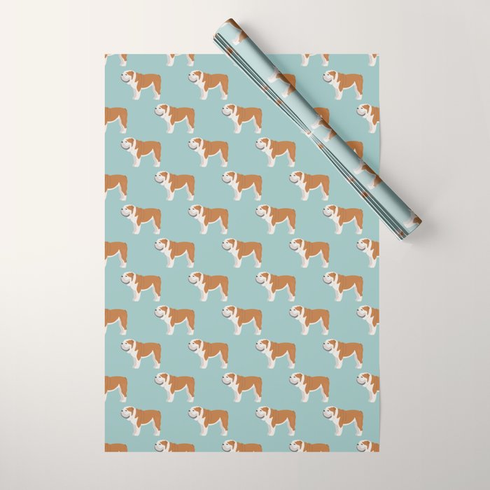 English Bulldog Wrapping Paper Gallery Image 1