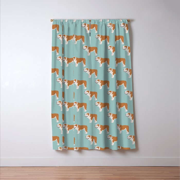English Bulldog Window Curtain Gallery Image 3