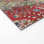 Antique Red Blue Black Persian Carpet Print Welcome Mat Gallery Image 2