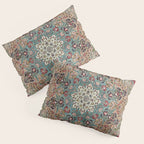 Antique Red Blue Black Persian Carpet Print Pillow Sham Gallery Image 3