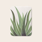 Desert Agave Succulent Illustration Bath Mat Gallery Image 1
