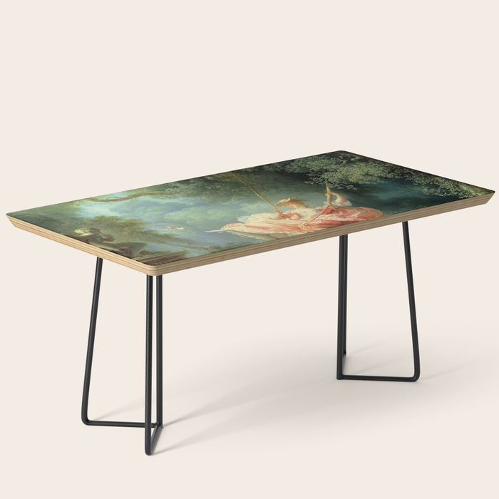 The Swing Painting By Jean-Honoré Fragonard Coffee Table Gallery Image 1