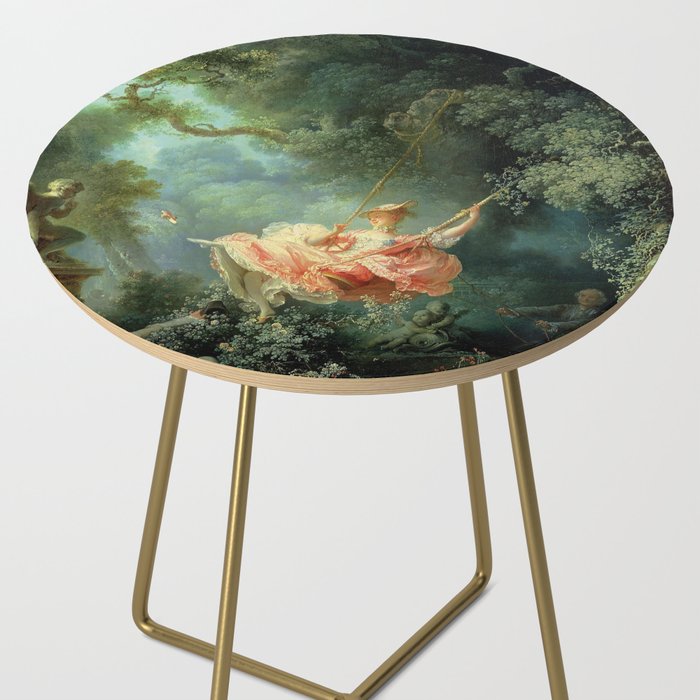 The Swing Painting By Jean-Honoré Fragonard Side Table Gallery Image 2