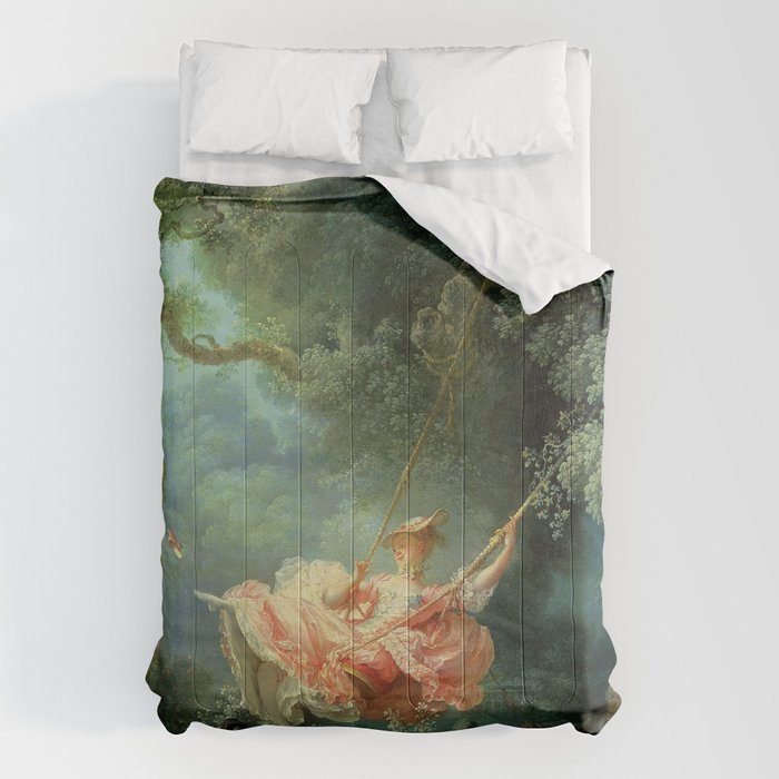The Swing Painting By Jean-Honoré Fragonard Comforter Gallery Image 1