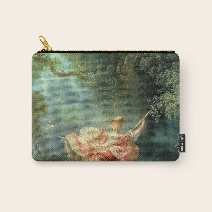 The Swing Painting By Jean-Honoré Fragonard Carry All Pouch Gallery Image 1