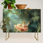 The Swing Painting By Jean-Honoré Fragonard Credenza Gallery Image 1