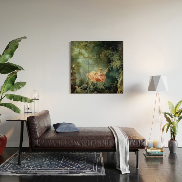 The Swing Painting By Jean-Honoré Fragonard Wood Wall Art Gallery Image 2