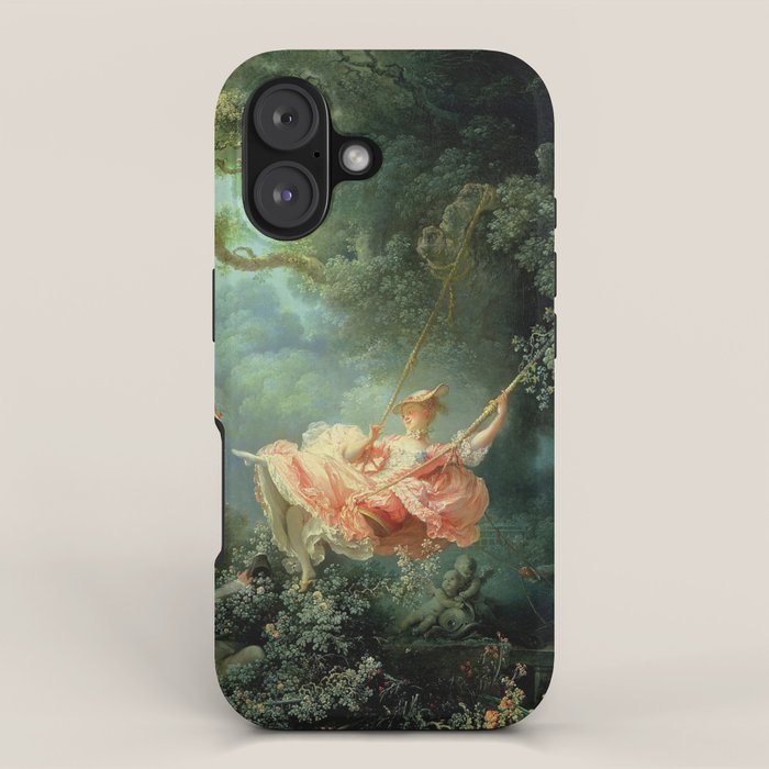 The Swing Painting By Jean-Honoré Fragonard iPhone Case Gallery Image 1