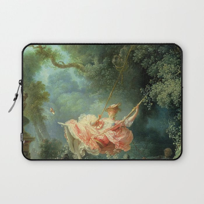 The Swing Painting By Jean-Honoré Fragonard Laptop Sleeve Gallery Image 1